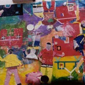 Mural con niñas y niños, Chiapas